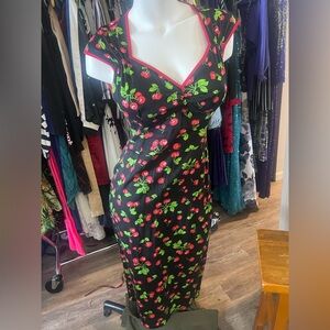 PINUP COUTURE Natasha cherry wiggle dress Medium
